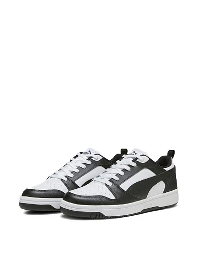 Женские кеды PUMA Rebound v6 Low из экокожи черные - фото 3 - Miraton