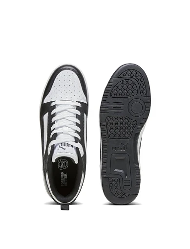 Женские кеды PUMA Rebound v6 Low из экокожи черные - фото 4 - Miraton
