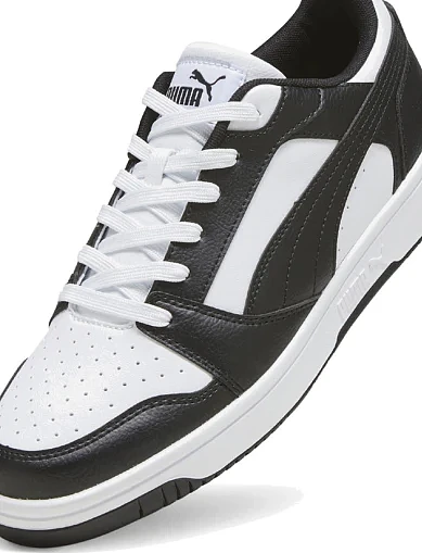 Женские кеды PUMA Rebound v6 Low из экокожи черные - фото 5 - Miraton