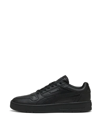 Женские кеды PUMA Court Classic Street из экокожи черные - фото 2 - Miraton