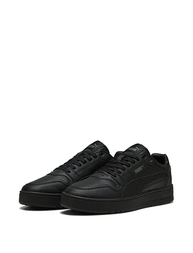 Женские кеды PUMA Court Classic Street из экокожи черные - фото 3 - Miraton