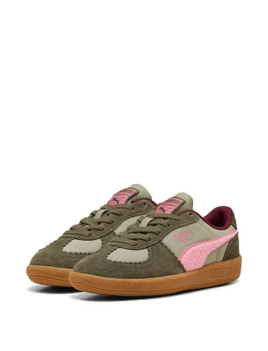 Женские кеды PUMA Palermo текстильные зеленые - фото 3 - Miraton