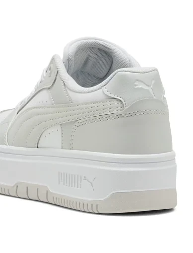 Женские кеды PUMA Rebound Low из экокожи серые - фото 5 - Miraton