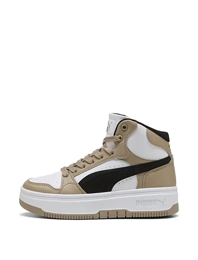 Жіночі черевики PUMA Rebound Mid з екошкіри бежеві(40259410) - фото 2 - Miraton