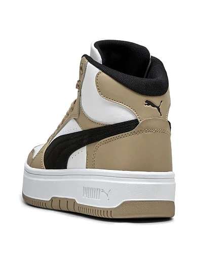 Жіночі черевики PUMA Rebound Mid з екошкіри бежеві(40259410) - фото 4 - Miraton