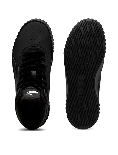 Женские ботинки PUMA Carina 3.0 Mid WTR из экокожи черные - фото 2 - Miraton