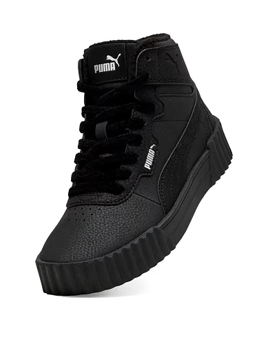 Женские ботинки PUMA Carina 3.0 Mid WTR из экокожи черные - фото 5 - Miraton