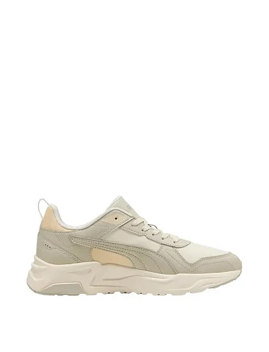 Женские кроссовки PUMA Trinity 2 LT SL из экокожи бежевые - фото 1 - Miraton