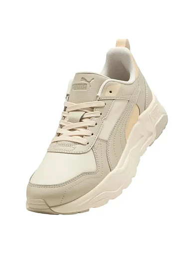 Женские кроссовки PUMA Trinity 2 LT SL из экокожи бежевые - фото 5 - Miraton