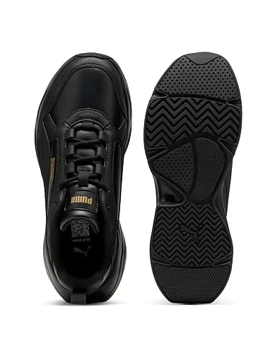 Женские кроссовки PUMA Cassia 2.0 L из экокожи черные - фото 4 - Miraton