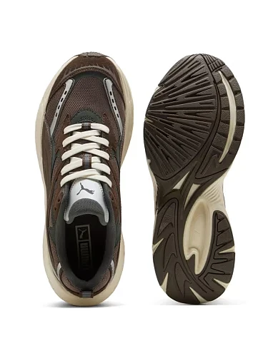 Мужские кроссовки PUMA Morphic Retro текстильные коричневые - фото 4 - Miraton