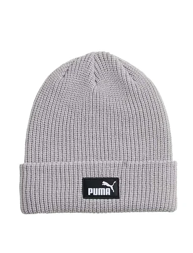 Шапка PUMA ESS High Crown Beanie текстильна сіра - фото 1 - Miraton