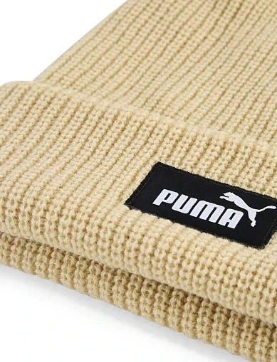 Шапка PUMA ESS High Crown Beanie текстильна бежева - фото 3 - Miraton