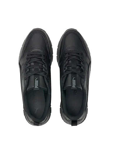 Мужские кроссовки PUMA R78 Trek Lth кожаные черные - фото 5 - Miraton