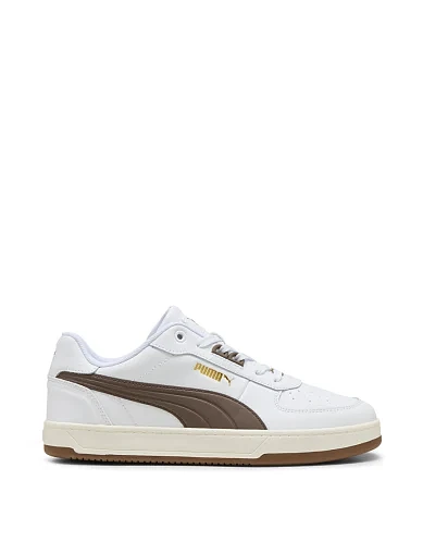 Мужские кеды PUMA Caven 2.0 Lux кожаные белые - фото 1 - Miraton