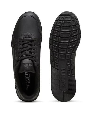 Чоловічі кросівки PUMA ST Runner v4 L шкіряні чорні (39906809) - фото 4 - Miraton