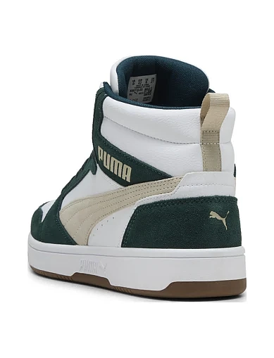 Мужские ботинки PUMA Rebound v6 SD кожаные зеленые - фото 6 - Miraton