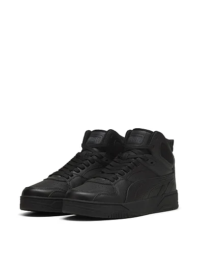 Мужские ботинки PUMA RBD Break Mid кожаные черные - фото 3 - Miraton