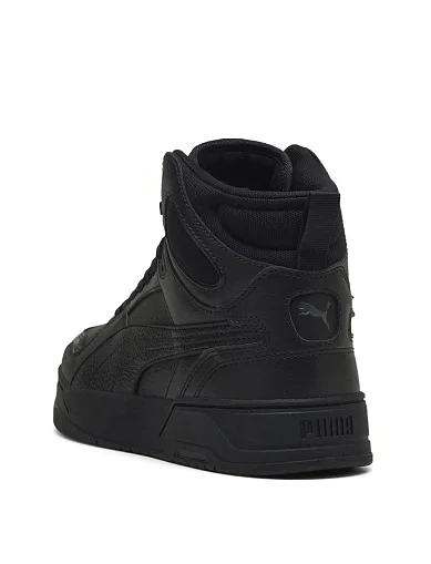 Мужские ботинки PUMA RBD Break Mid кожаные черные - фото 4 - Miraton