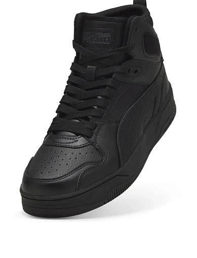Мужские ботинки PUMA RBD Break Mid кожаные черные - фото 5 - Miraton