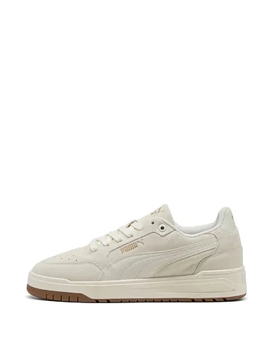 Мужские кеды PUMA Shuffle Downtown SD кожаные бежевые - фото 2 - Miraton