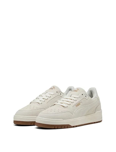 Мужские кеды PUMA Shuffle Downtown SD кожаные бежевые - фото 4 - Miraton