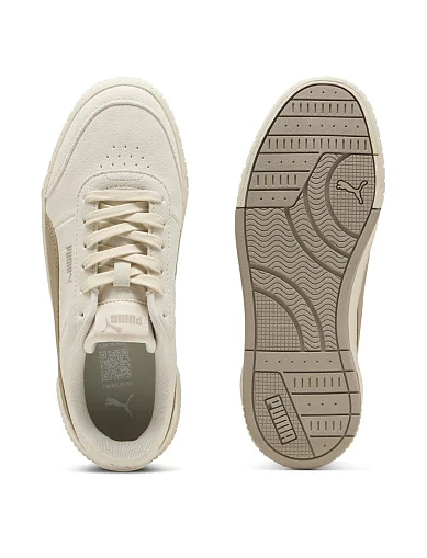 Женские кеды PUMA Carina Mia SD кожаные бежевые - фото 4 - Miraton