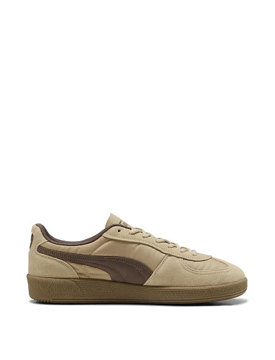 Женские кеды PUMA Palermo Pop кожаные бежевые - фото 1 - Miraton