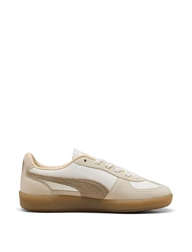 Женские кеды PUMA Palermo Elevated Wns кожаные молочного цвета - фото 1 - Miraton