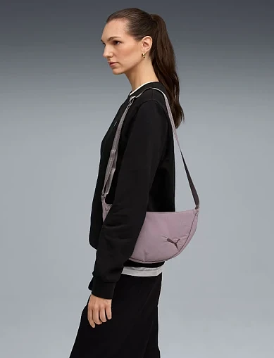 Сумка HER Half Moon Bag текстильна фіолетова - фото 4 - Miraton