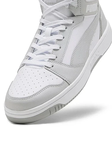 Женские ботинки PUMA Rebound v6 из экокожи серые - фото 3 - Miraton