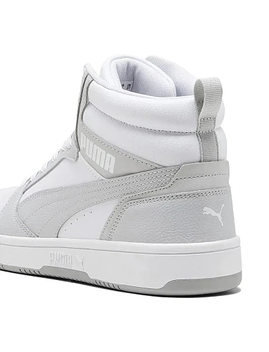 Женские ботинки PUMA Rebound v6 из экокожи серые - фото 4 - Miraton