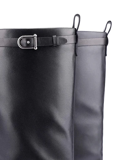 Жіночі чоботи шкіряні чорні(U8180-10-N1EM) - фото 2 - Miraton