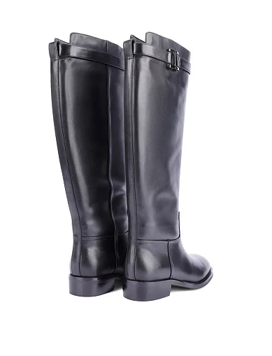 Женские сапоги Attizzare кожаные черные - фото 3 - Miraton