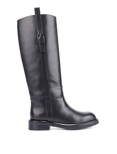 Женские сапоги Attizzare кожаные черные - фото 1 - Miraton