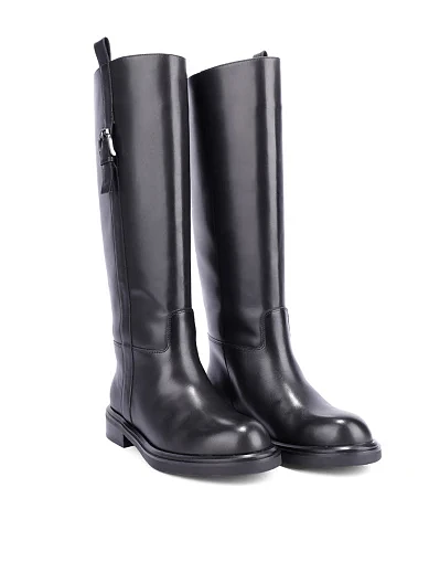 Женские сапоги Attizzare кожаные черные - фото 3 - Miraton