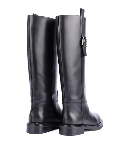 Женские сапоги Attizzare кожаные черные - фото 4 - Miraton