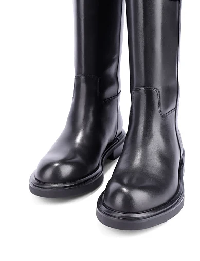 Женские сапоги Attizzare кожаные черные - фото 5 - Miraton