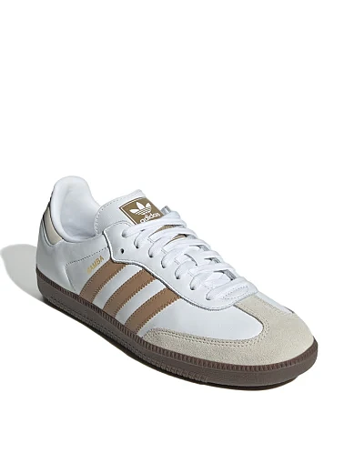 Женские кеды Adidas SAMBA OG кожаные белые - фото 2 - Miraton