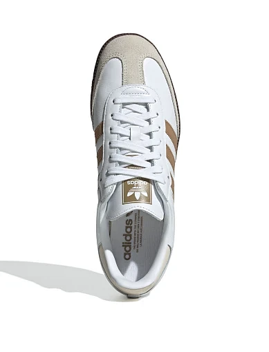 Женские кеды Adidas SAMBA OG кожаные белые - фото 5 - Miraton
