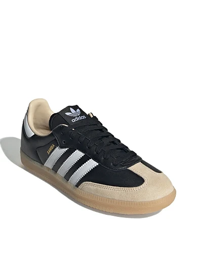 Жіночі кеди Adidas SAMBA OG шкіряні чорні(JS3832) - фото 2 - Miraton