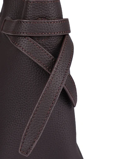 Женская сумка кожаная коричневая - фото 5 - Miraton