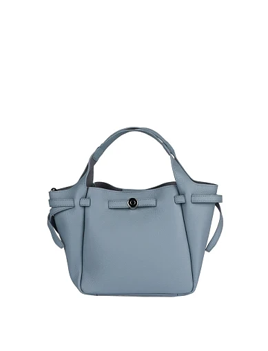 Женская сумка кожаная голубая - фото 1 - Miraton