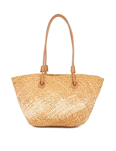 Женская сумка соломенная бежевая - фото 3 - Miraton