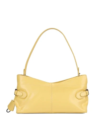 Жіноча сумка через плече шкіряна жовта - фото 1 - Miraton