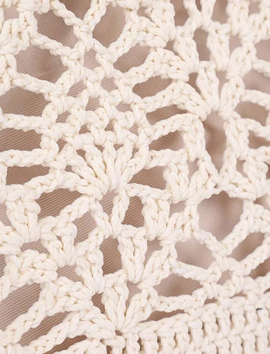 Жіноча сумка тканинна молочного кольору(B056113-1) - фото 4 - Miraton