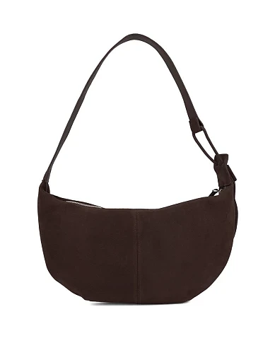 Жіноча сумка замшева коричнева(89-8787-1) - фото 4 - Miraton