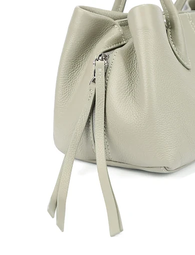 Женская сумка кожаная зеленая - фото 4 - Miraton