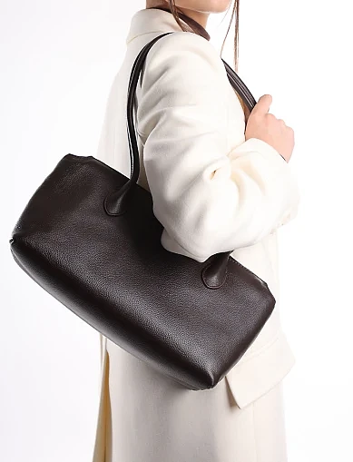 Жіноча сумка шкіряна коричнева(7812-2) - фото 7 - Miraton