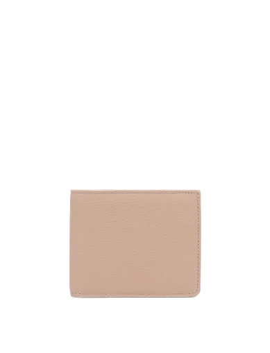 Гаманець на магніті шкіряний бежевий(1172-2) - фото 1 - Miraton